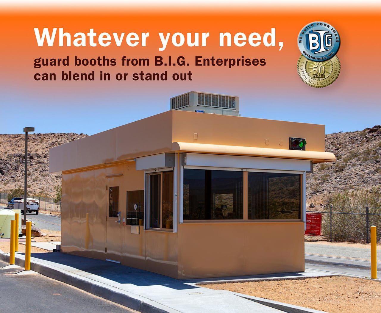 Guard booths from B.I.G. can blend in or stand out