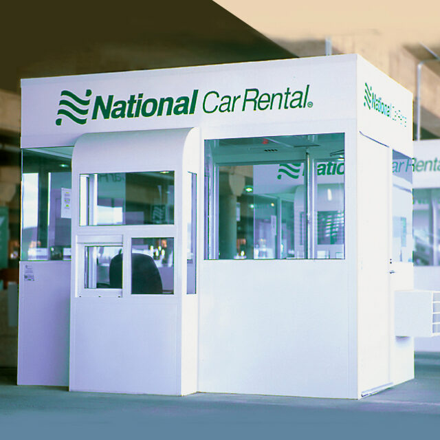 Rental Car Return Booth
