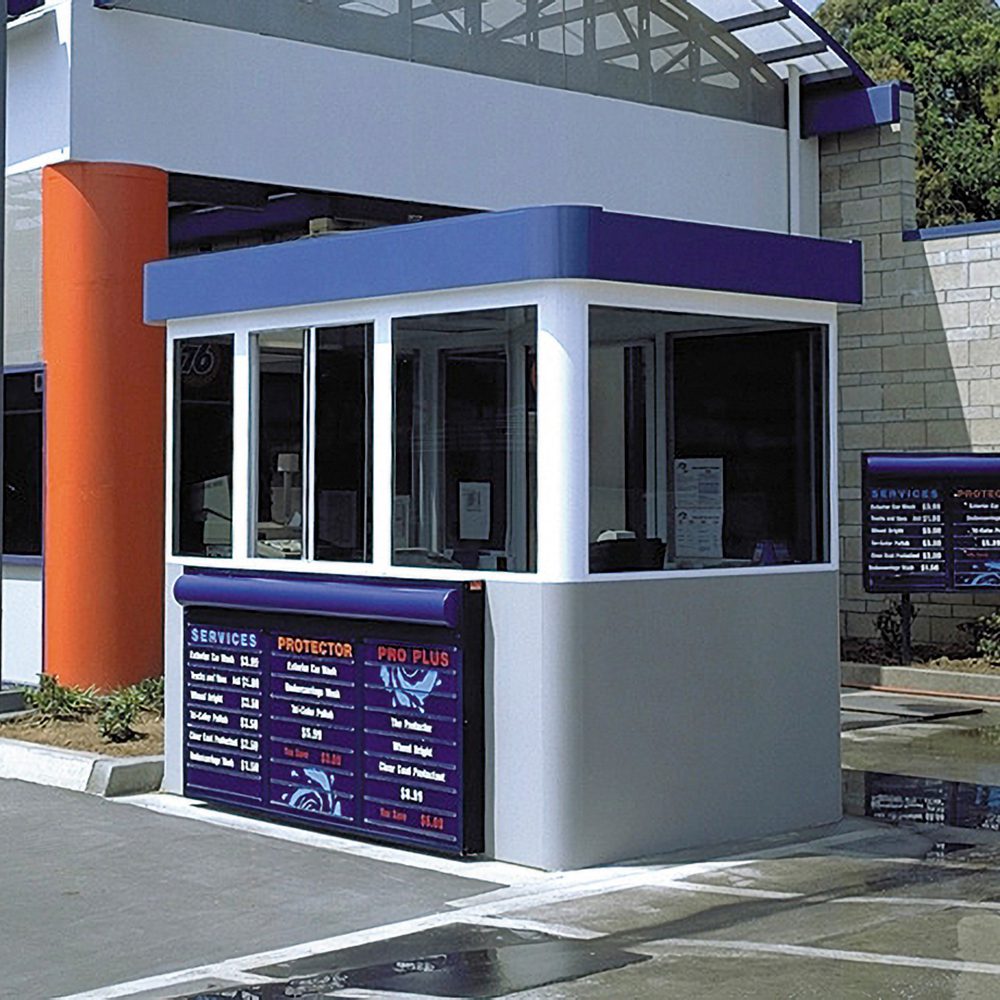 Radius-Corner Car Wash Kiosk