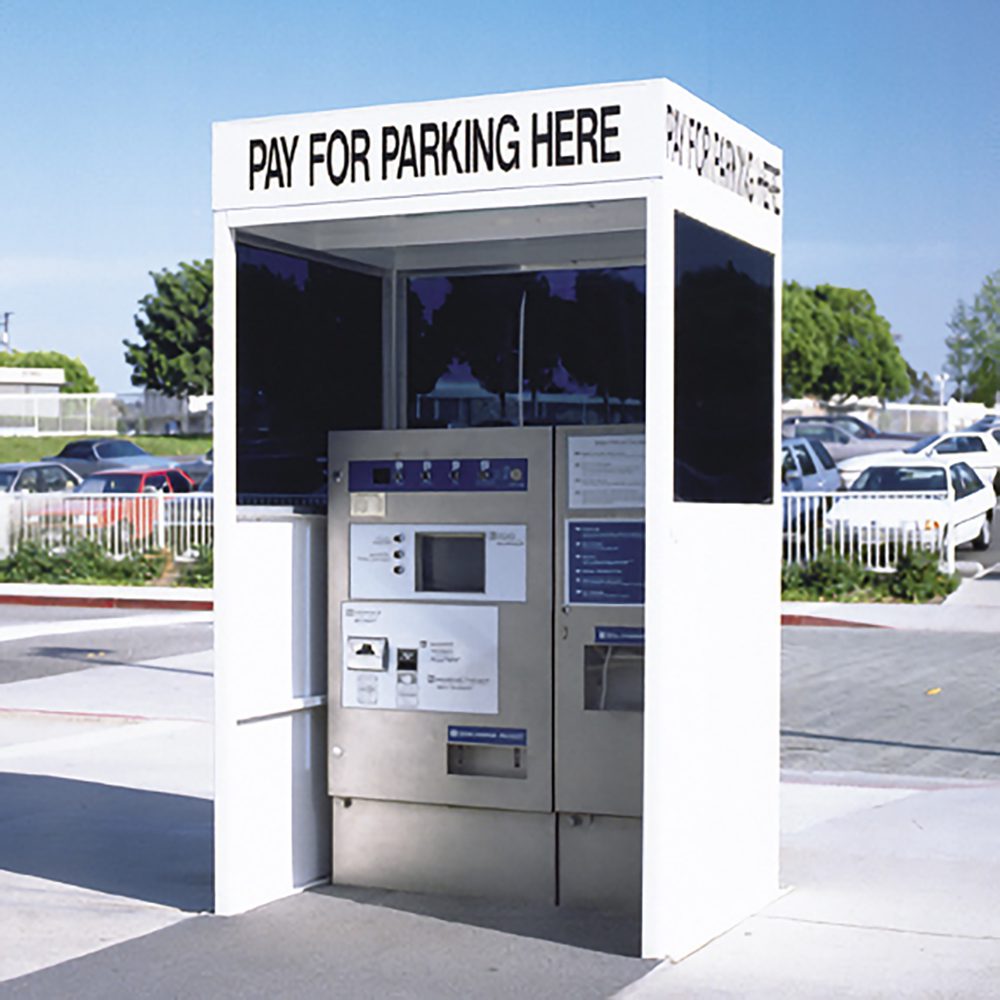 Pay on Foot Parking Ticket Booth Enclosure